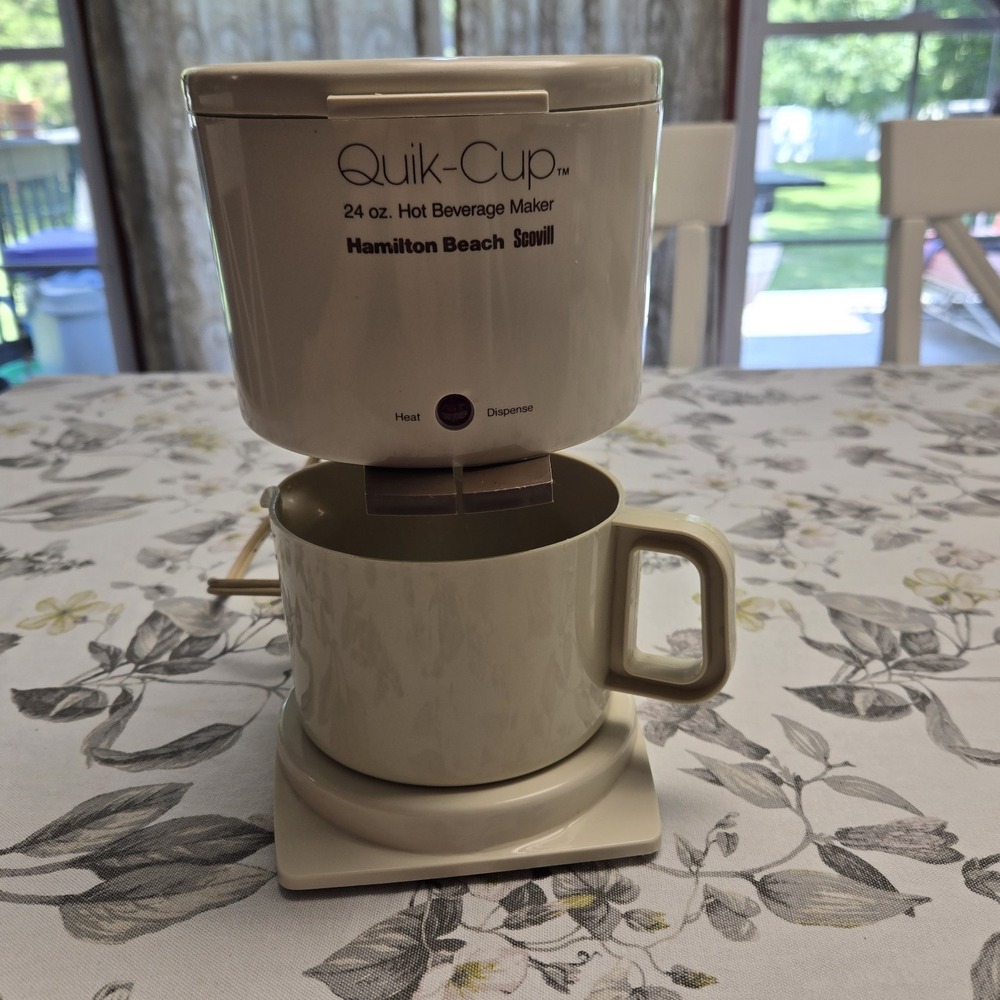 Hamilton Beach Quik-Cup  24oz Hot Beverage Maker Vintage Tested Working